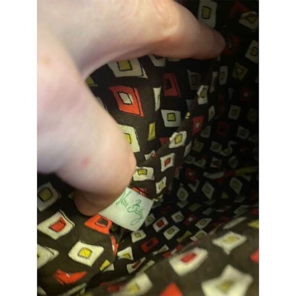 Retired Vera Bradley Puccini Pattern Medium Shoulder Bag Quilted Floral Brown - Picture 5 of 7